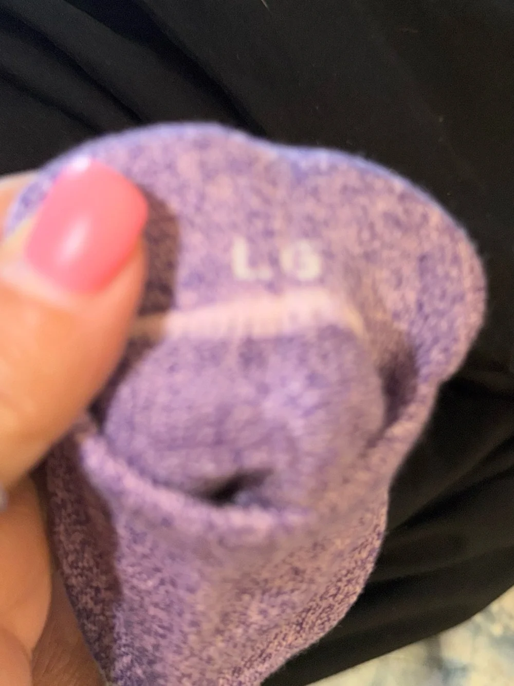 Bombas Women’s Purple Ankle Socks Large New White Accents